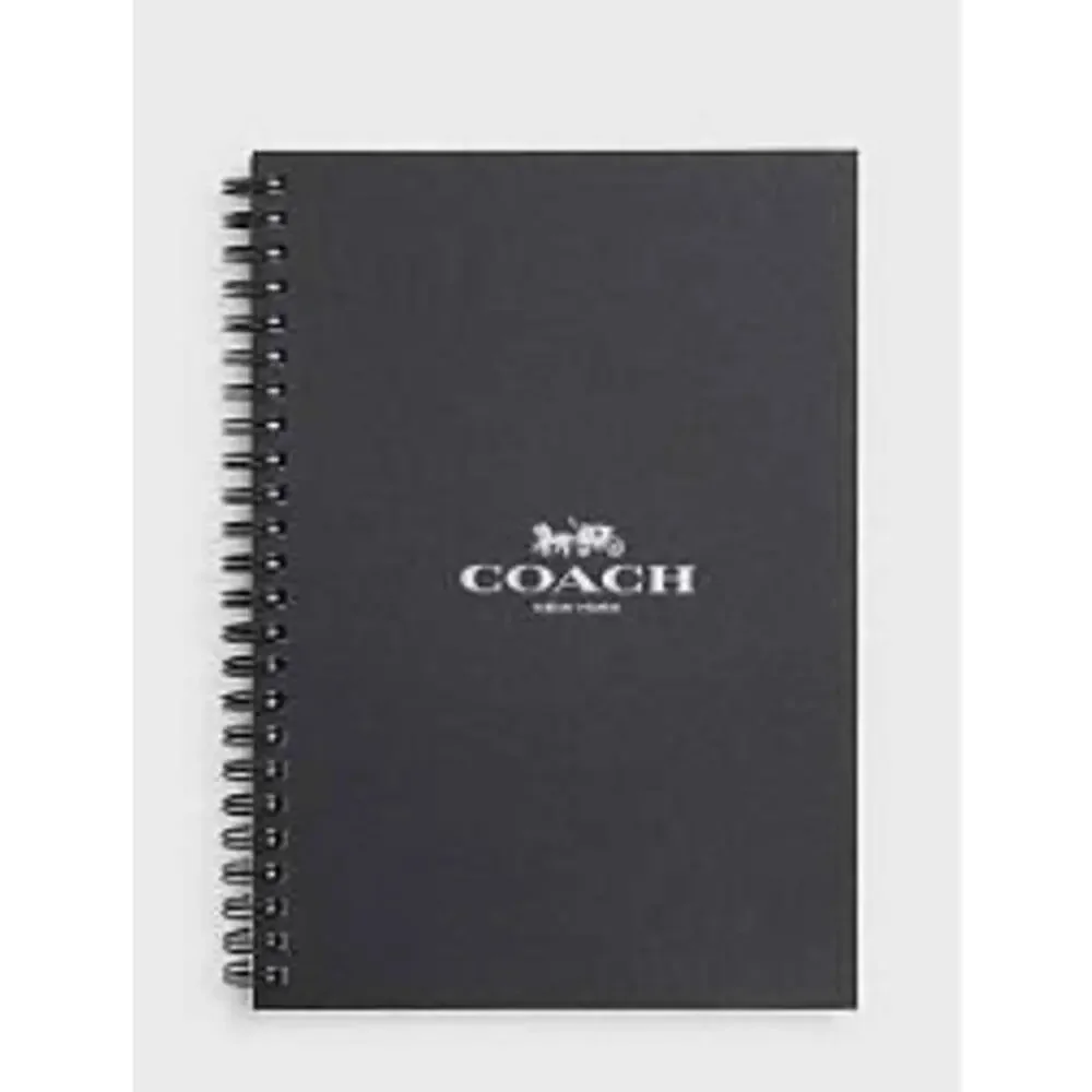 Coach Penguin Print Boxed Notebook & Pencil Case Set CCP98 Black NWT